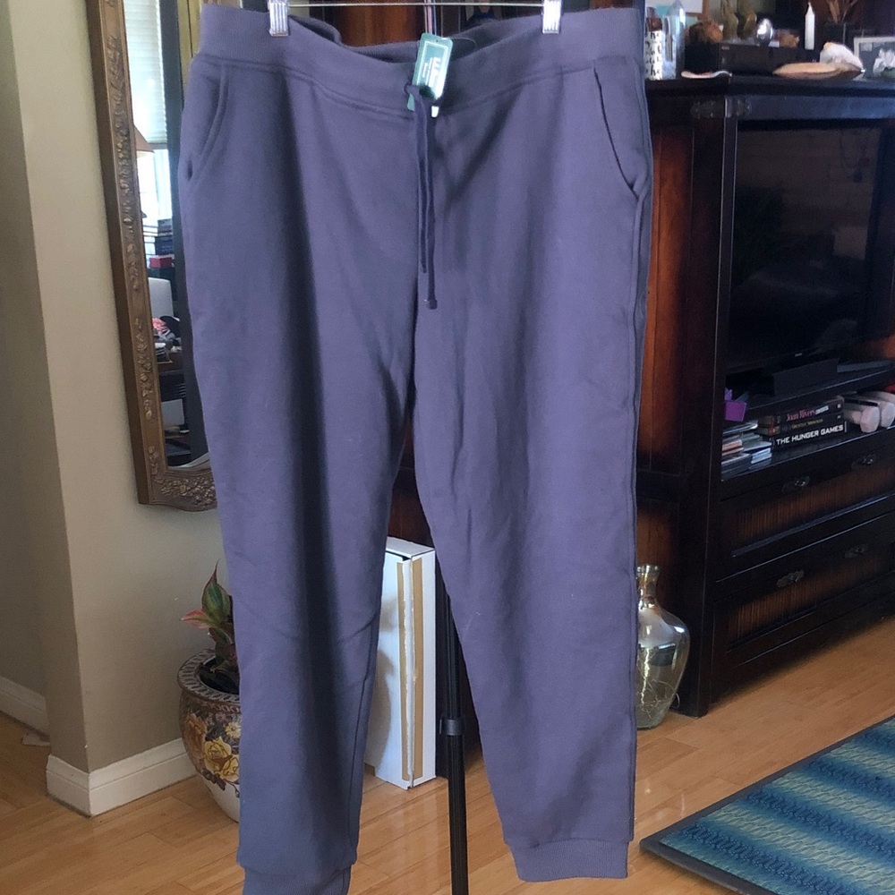 LL BEAN Women’s Fleece lined  Jogger Pants in Carbon Navy